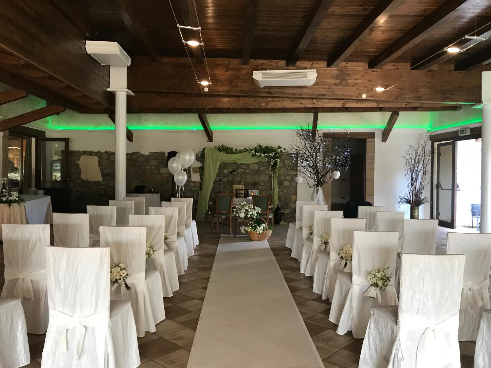 Scenografia del ricevimento